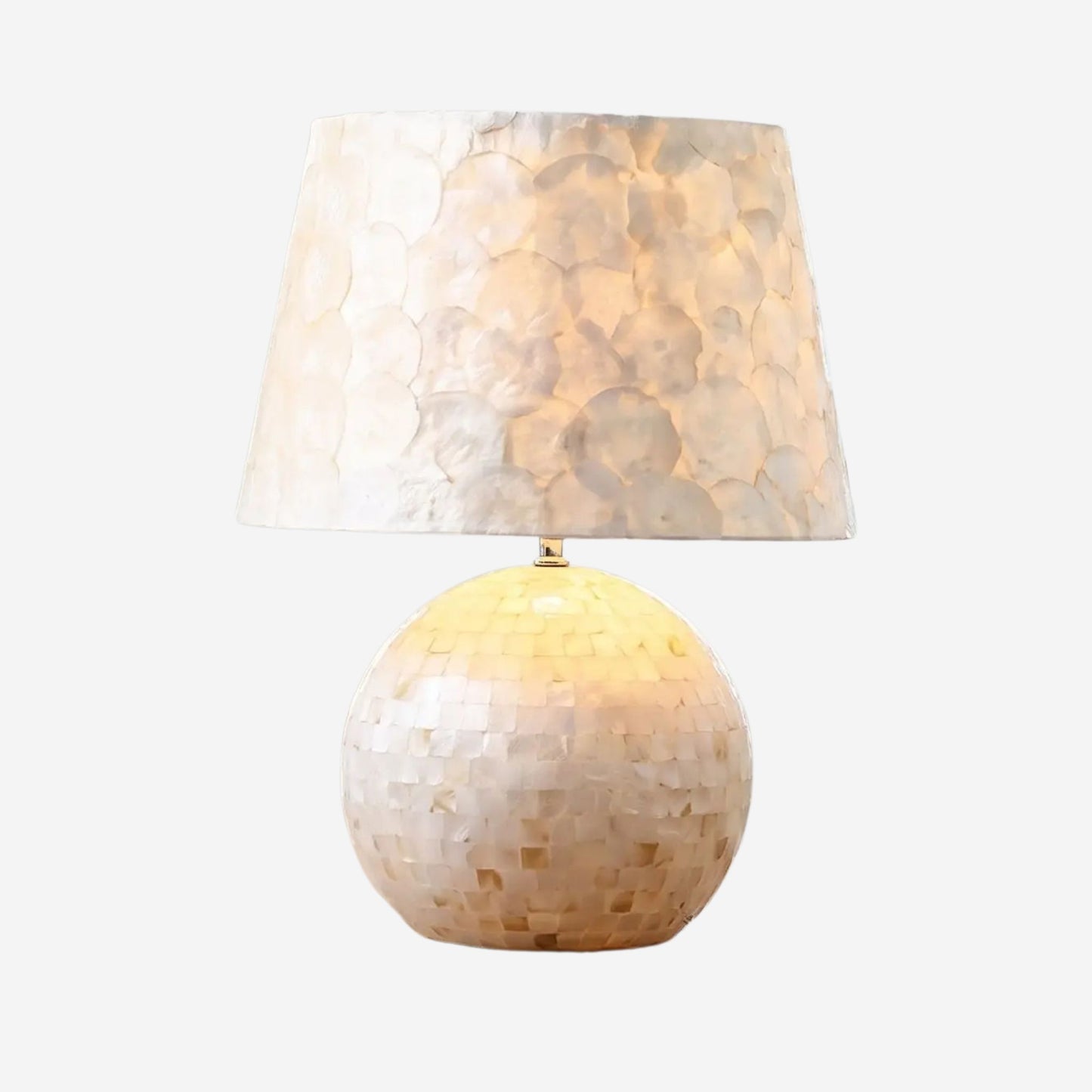 lampe de chevet fiche produit coquilles de perles naturelle