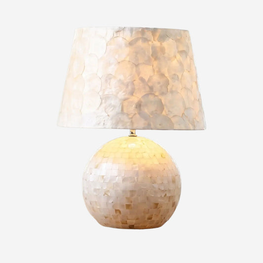 lampe de chevet fiche produit coquilles de perles naturelle
