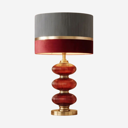 lampe de chevet fiche produit verre souffle rouge vin