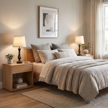 lampe de chevet tactile duo de lampe noire elegante ports usb