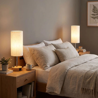 lampe de chevet tactile duo de lampe station usb minimaliste