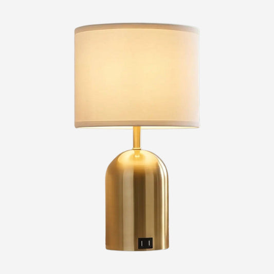 lampe de chevet tactile fiche produit doree 3 intensites et ports usb