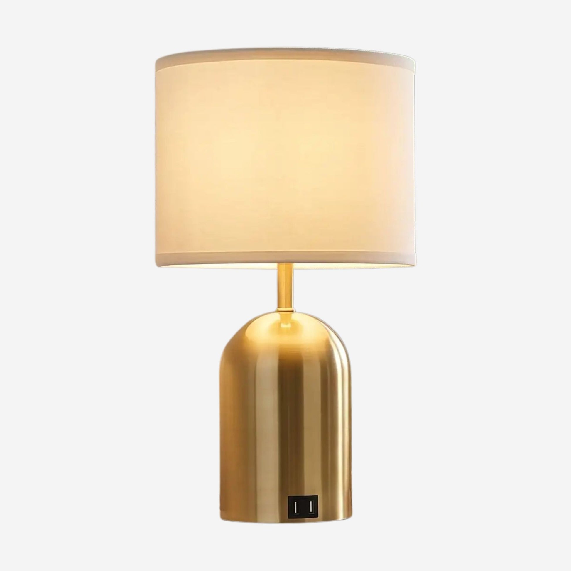 lampe de chevet tactile variante produit doree 3 intensites et ports usb