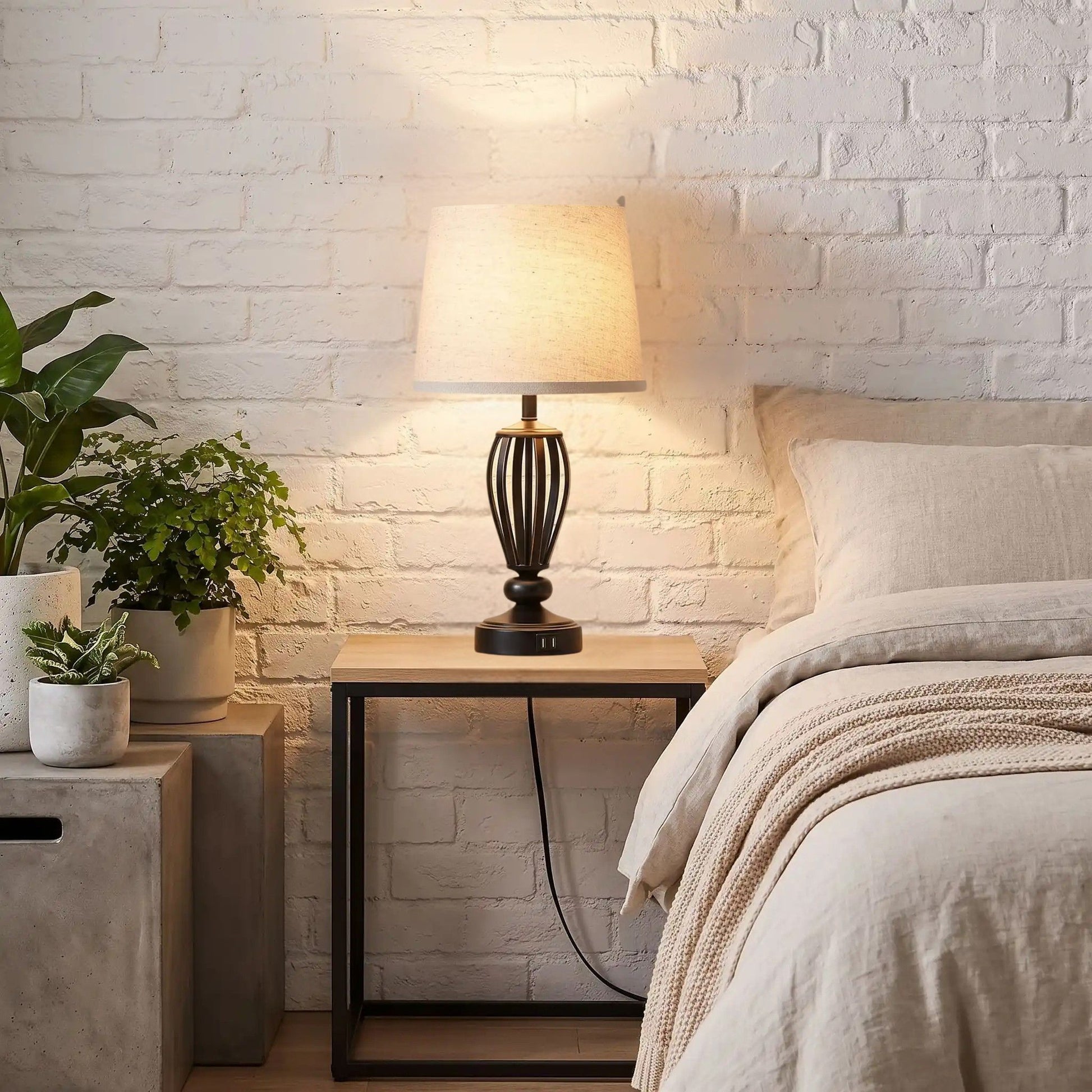 lampe de chevet tactile vintage industriel 3 intensites