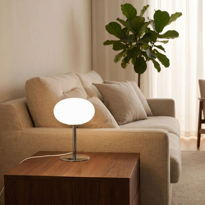 lampe de table blanc sejour style bauhaus
