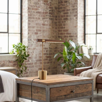 lampe de table en bois chambre bois design led
