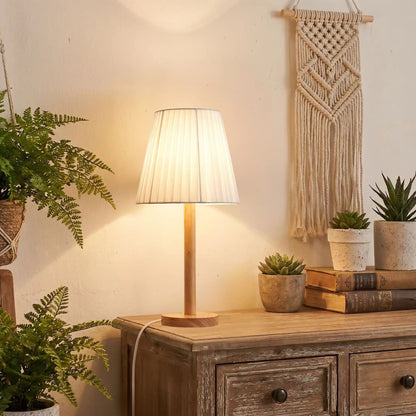 lampe de table en bois sejour boheme naturel organique