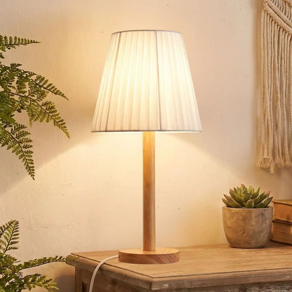 lampe de table en bois sejour boheme vue rapproche naturel organique