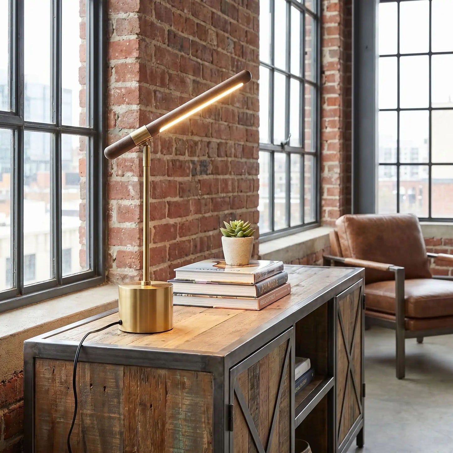 lampe de table en bois sejour bois design led