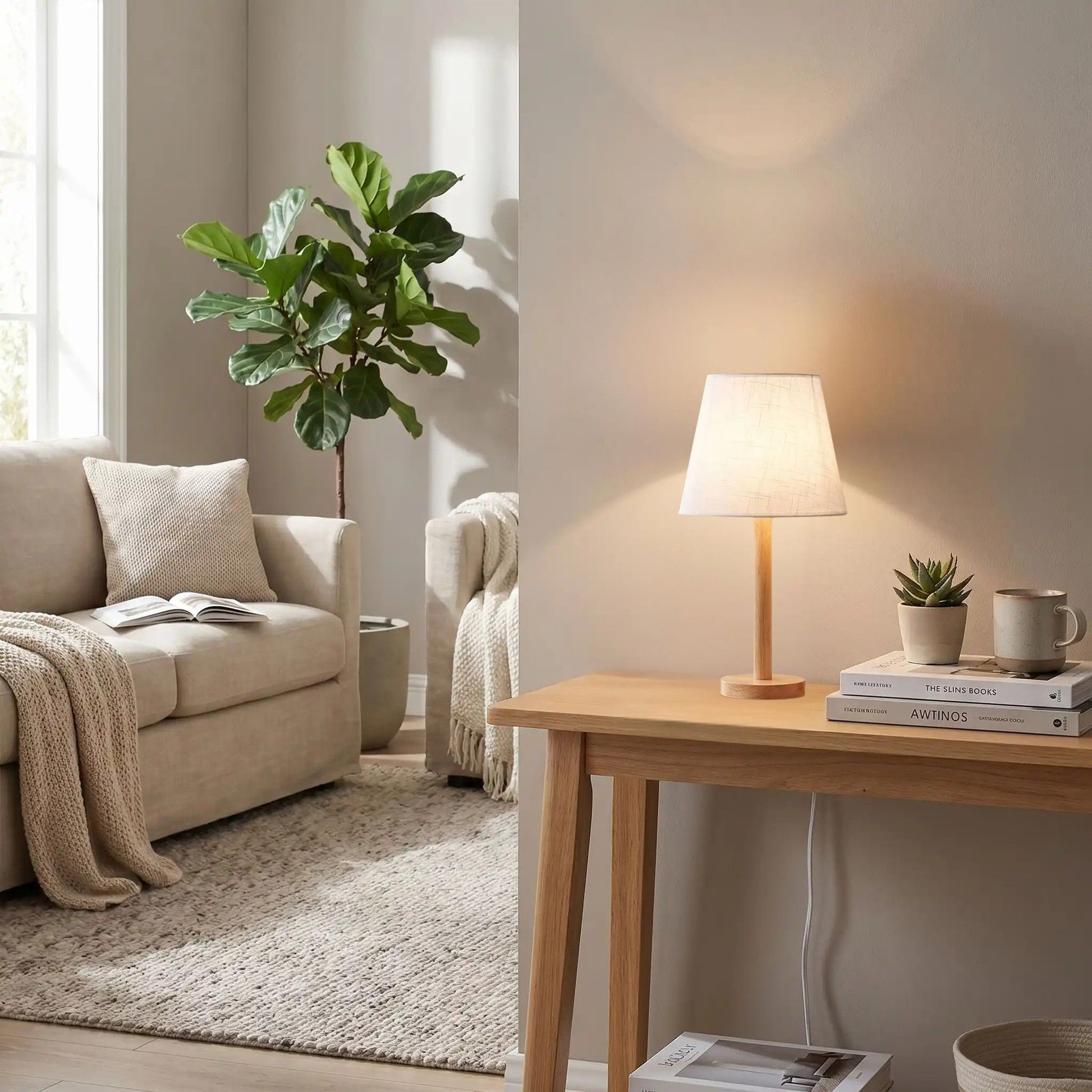 lampe de table en bois sejour contemporain elegance naturelle