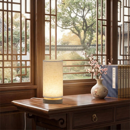 lampe de table en bois sejour style chinois rustique