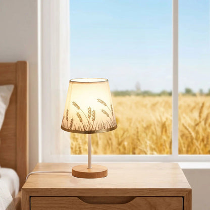 lampe de table motif epis ble chevet champ ble bois motif epis de ble