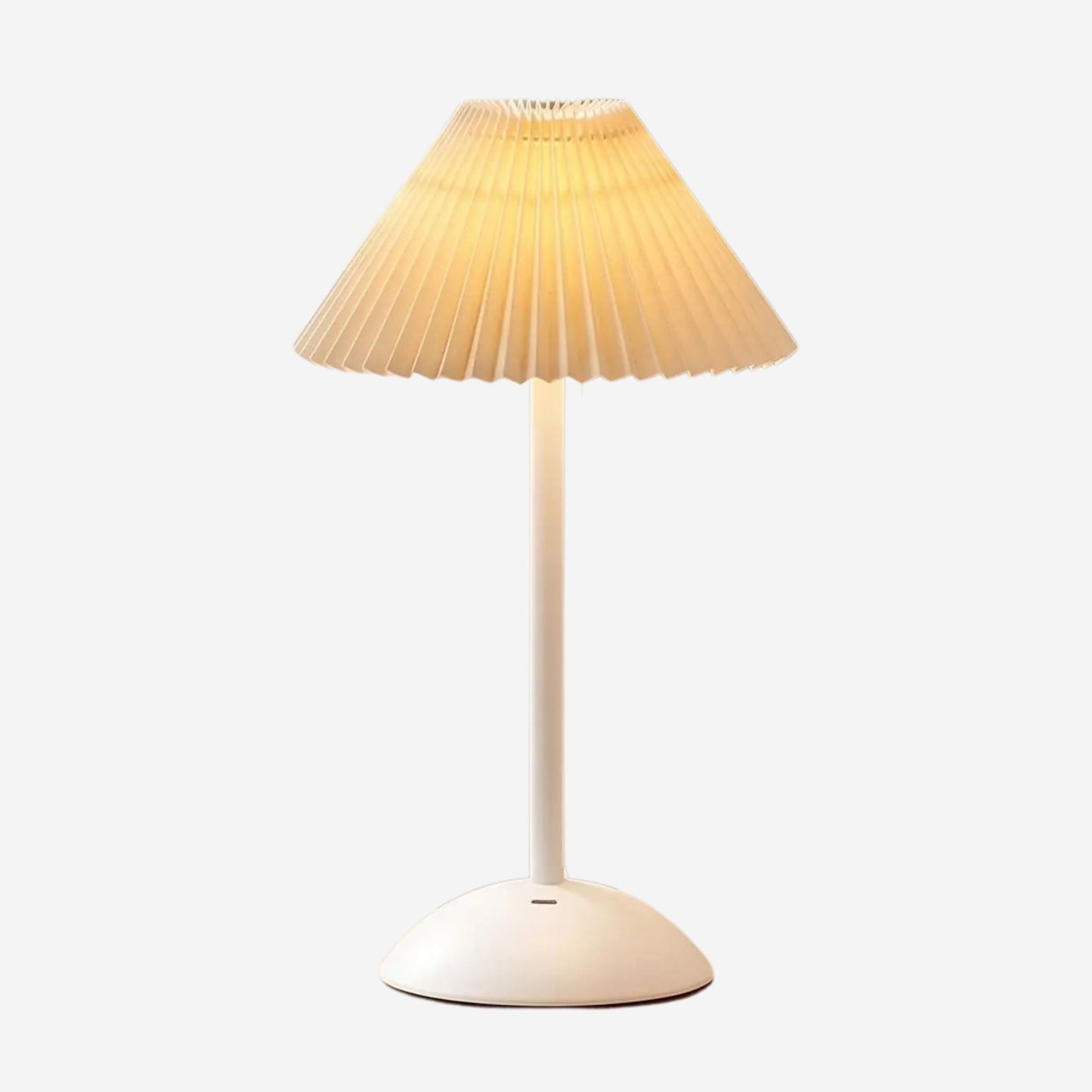lampe de table rechargeable blanc abat-jour beige variante produit blanche coloree