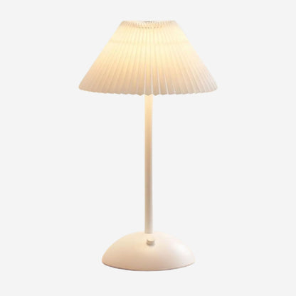 lampe de table rechargeable blanc abat-jour blanc variante produit blanche coloree