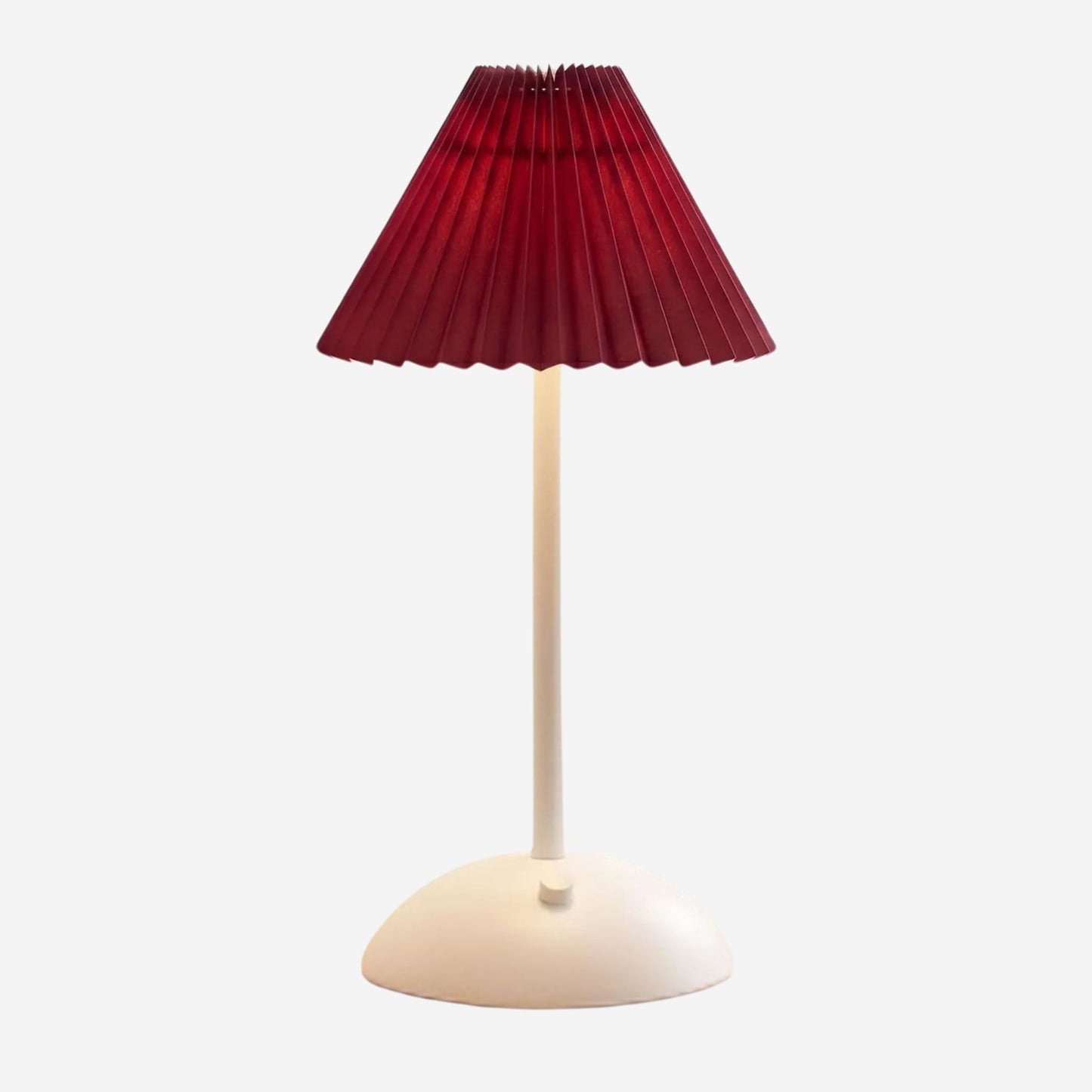 lampe de table rechargeable blanc abat-jour rouge bourgogne variante produit blanche coloree