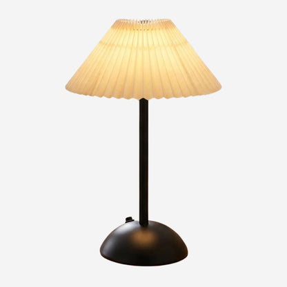 lampe de table rechargeable noir abat-jour beige fiche produit noir coloree
