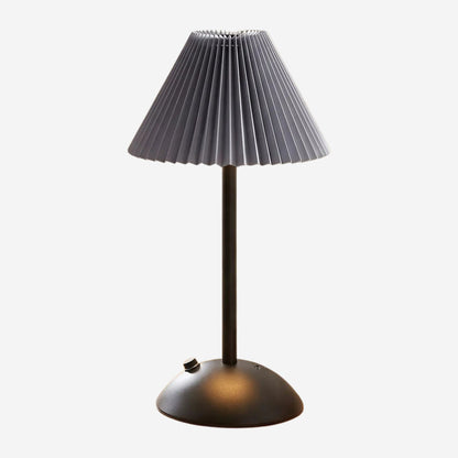 lampe de table rechargeable noir abat-jour gris variante produit noir coloree