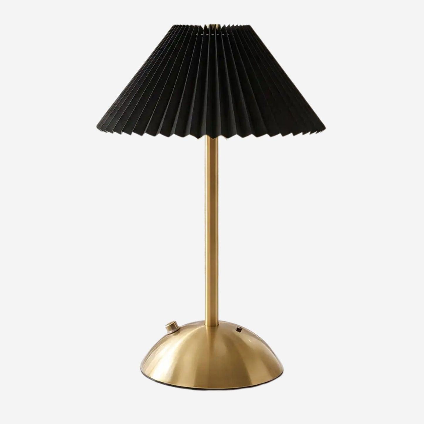 lampe de table rechargeable noir fiche produit doree coloree