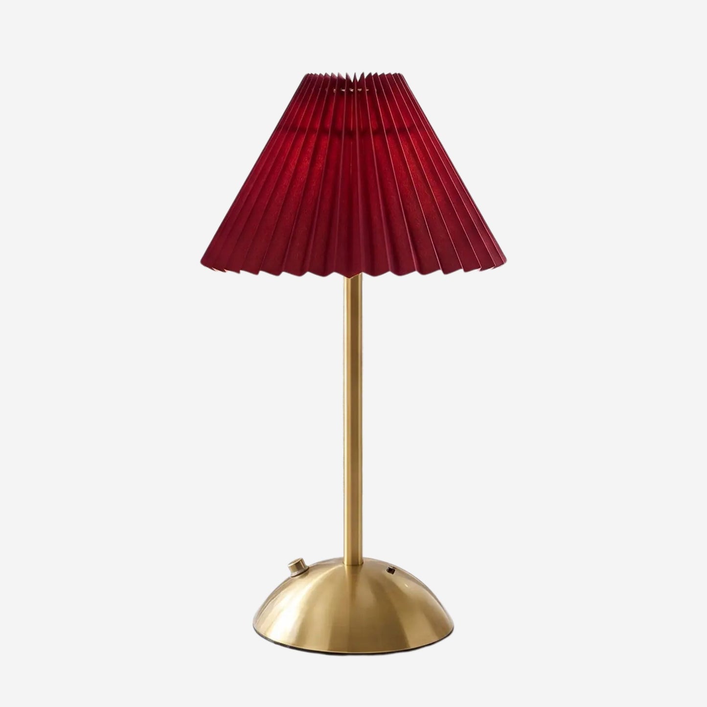 lampe de table rechargeable rouge bourgogne fiche produit doree coloree