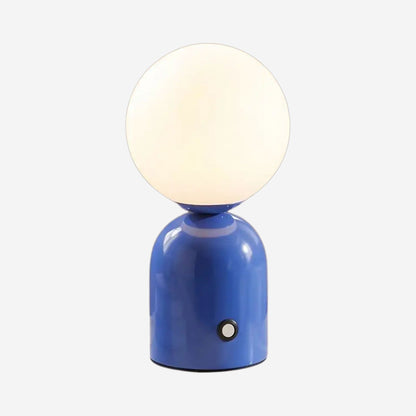 lampe de table sans fil bleu fiche produit petite coloree