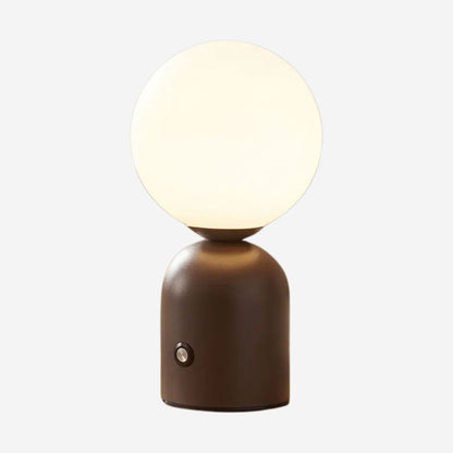 lampe de table sans fil brun fiche produit petite coloree