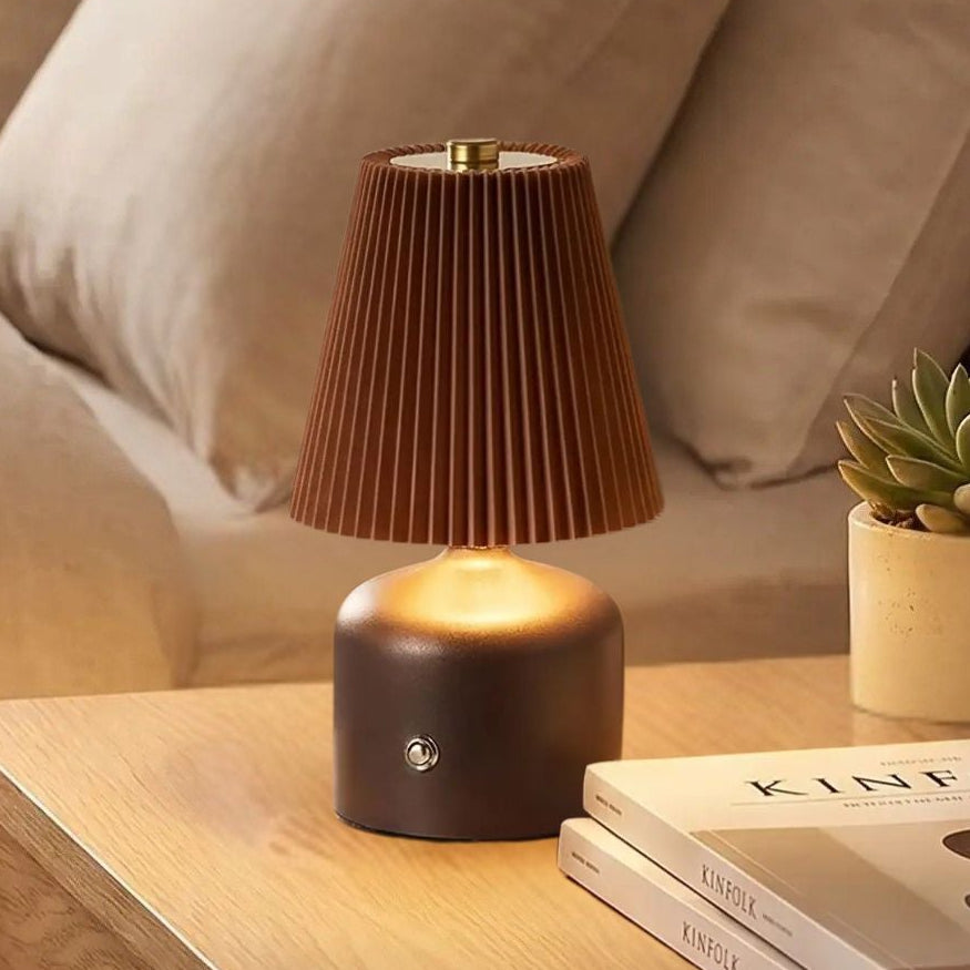 lampe de table sans fil cafe vu rapproche petite stylee