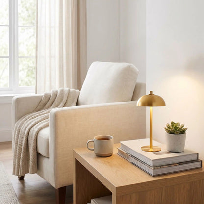 lampe de table sans fil couleur or lumina pro