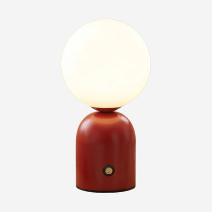 lampe de table sans fil rouge variante produit petite coloree