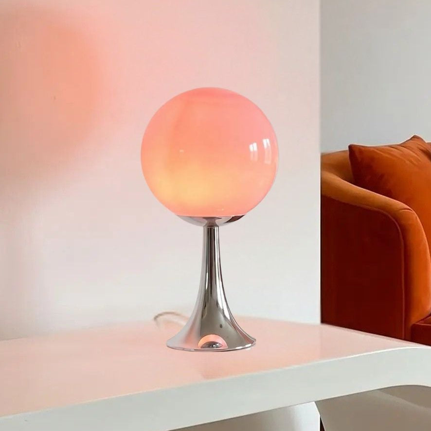lampe de table space age rose sejour vue rapproche space age design