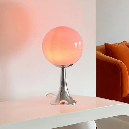 lampe de table space age rose sejour vue rapproche space age design