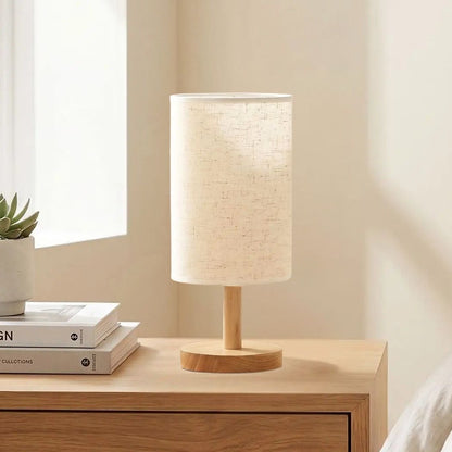 lampe de table tissus gris chevet vue rapproche organique