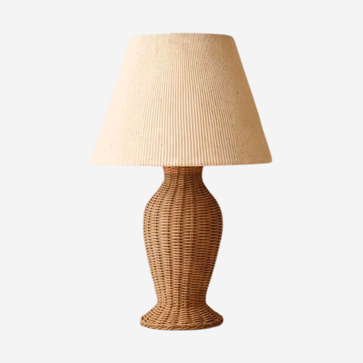 lampe de table variante produit rotin artisanale