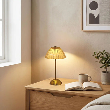 lampe led sans fil chevet eclosion doree