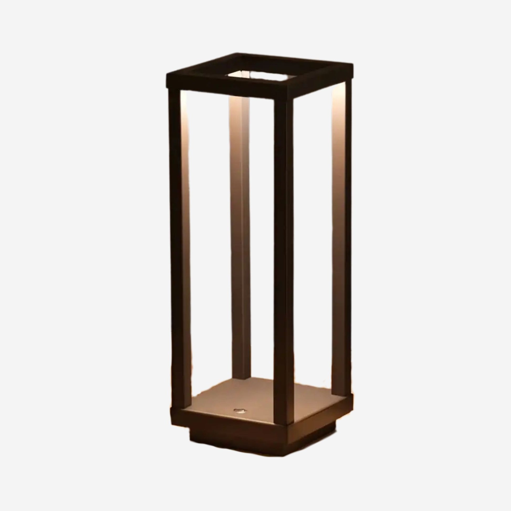 lampe led sans fil marron fiche produit geometrique ligne minimaliste
