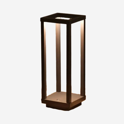 lampe led sans fil marron fiche produit geometrique ligne minimaliste