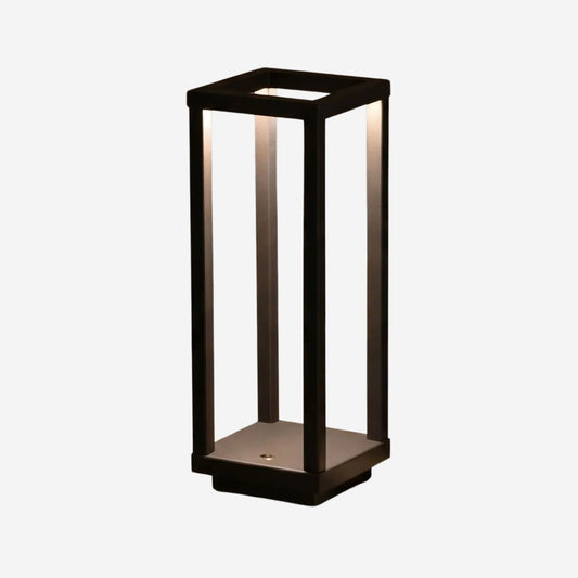 lampe led sans fil noir fiche produit geometrique ligne minimaliste