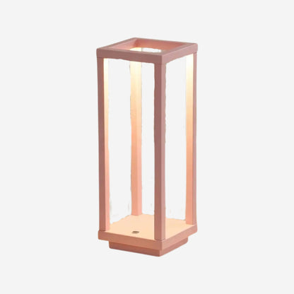 lampe led sans fil rose fiche produit geometrique ligne minimaliste