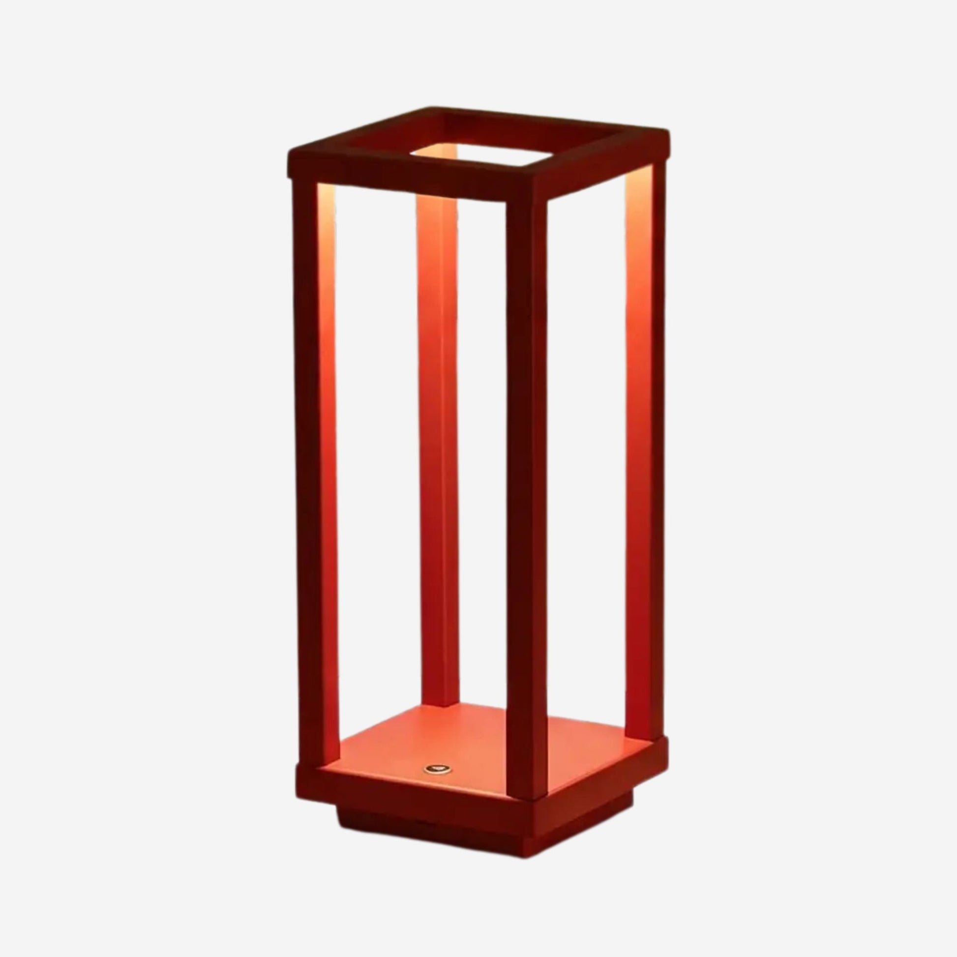 lampe led sans fil rouge fiche produit geometrique ligne minimaliste