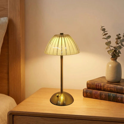lampe led sans fil table chevet eclosion doree