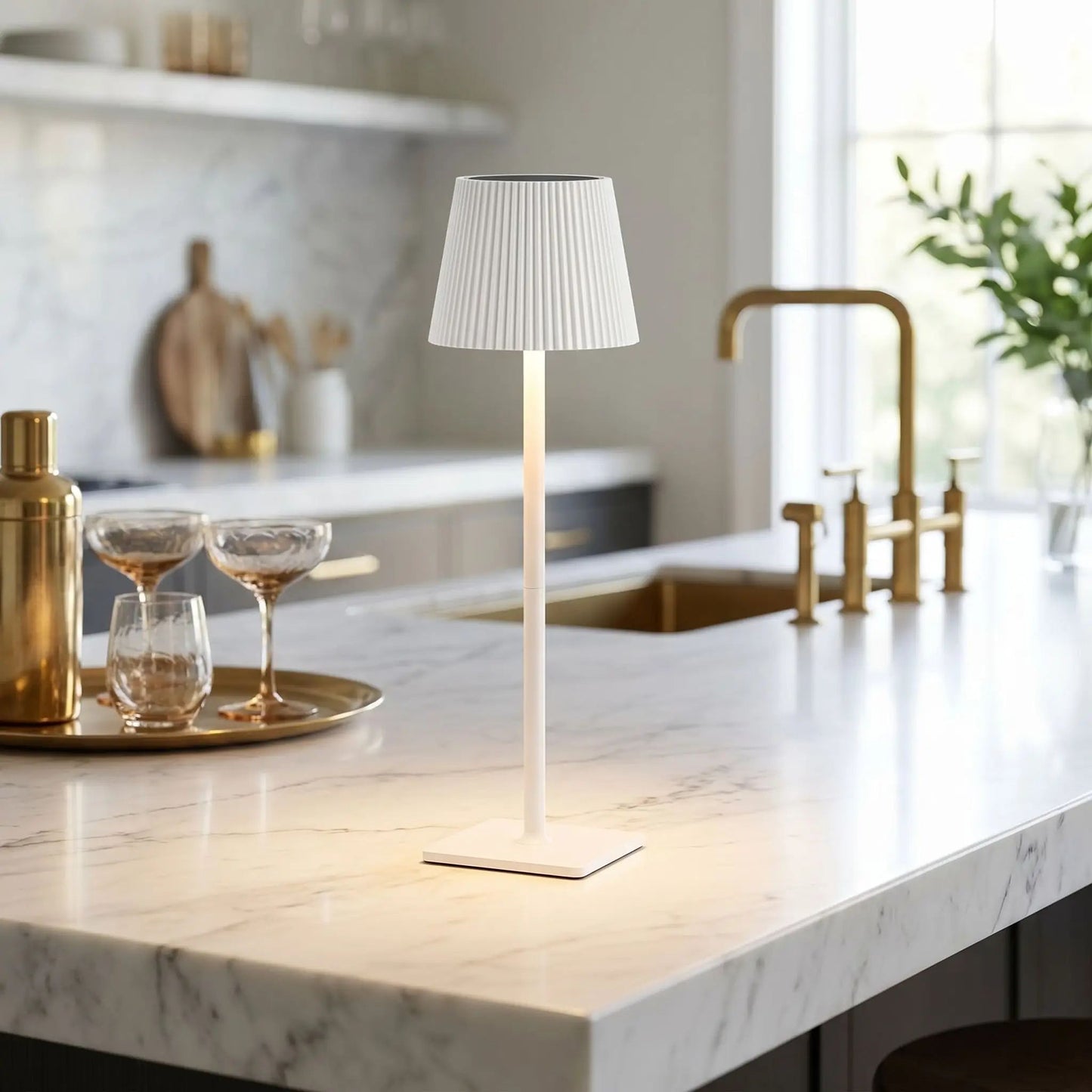 lampe rechargeable blanc comptoir batterie grande capacite