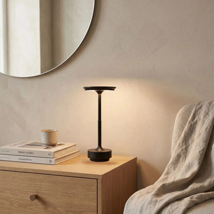 lampe rechargeable noir chevet avec miroir lumiere sans fil