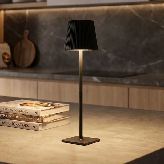 lampe rechargeable noir comptoir batterie grande capacite