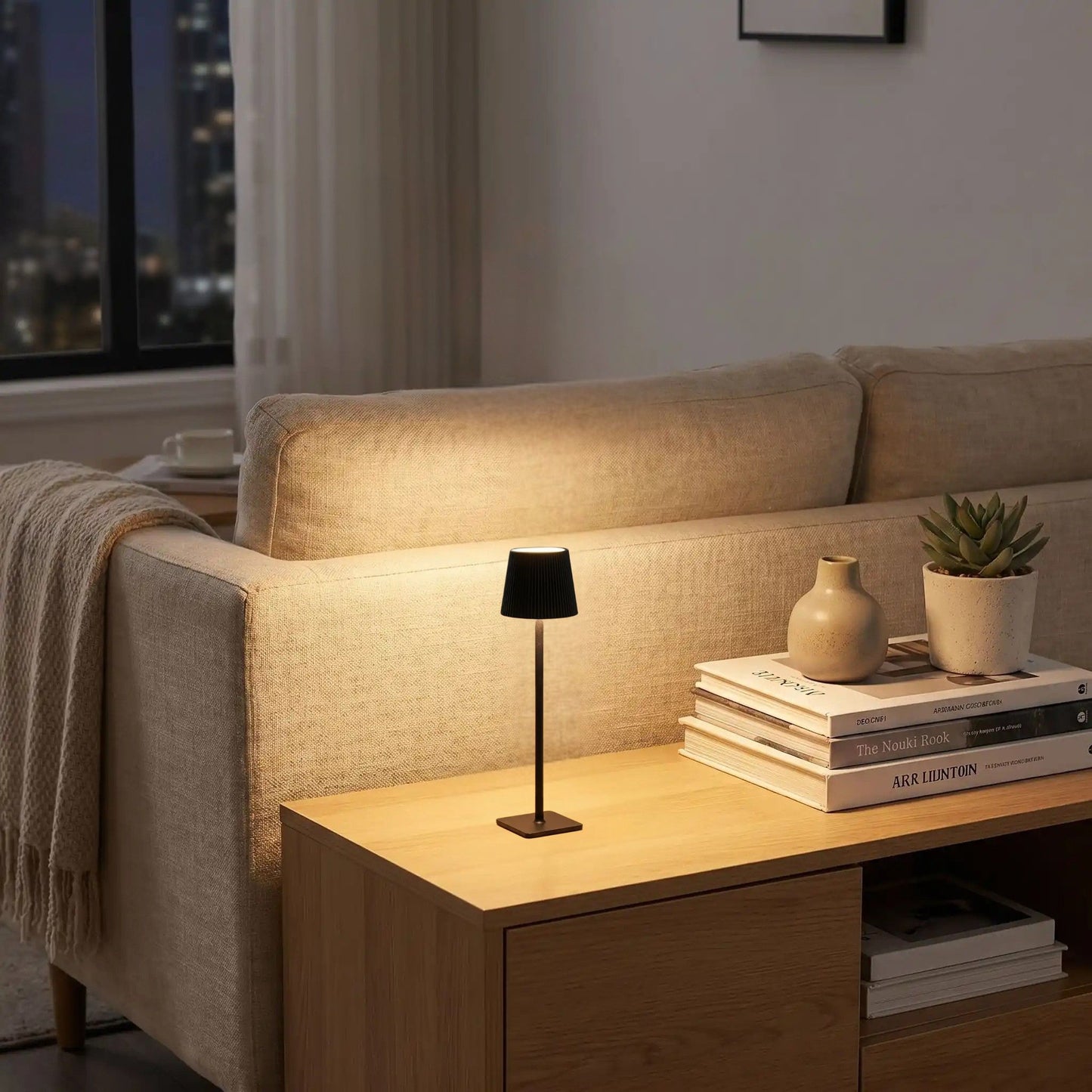 lampe rechargeable noir sejour batterie grande capacite