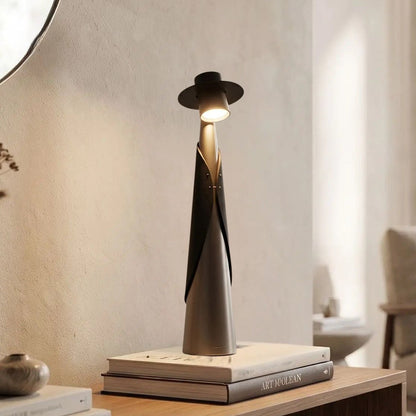 lampe rechargeables sans fil couleur gris sejour fleur sechees vu rapproche figurine minimaliste