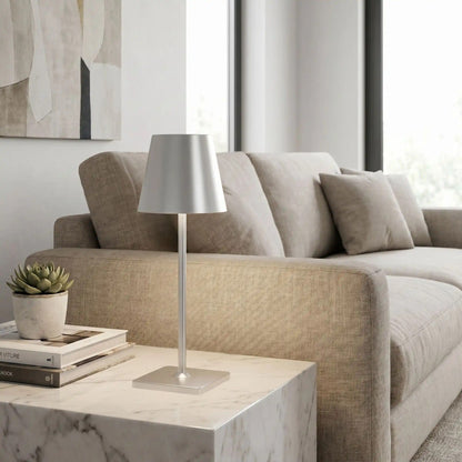 lampe sans fil argent sejour nomade led 5w