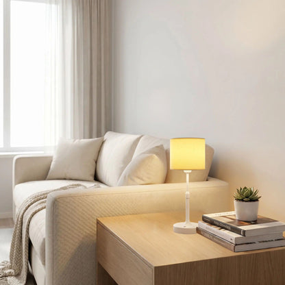 lampe sans fil blanc table sejour classique rechargeable