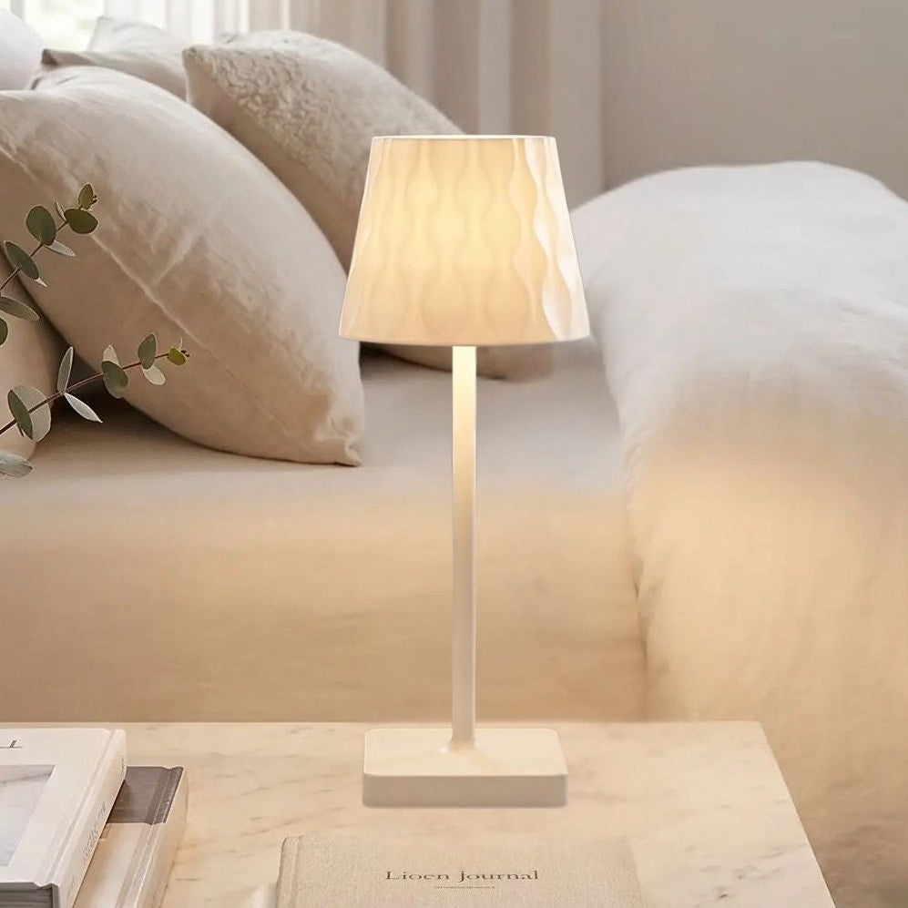 lampe sans fil blanc vue rapproche lumina nomade