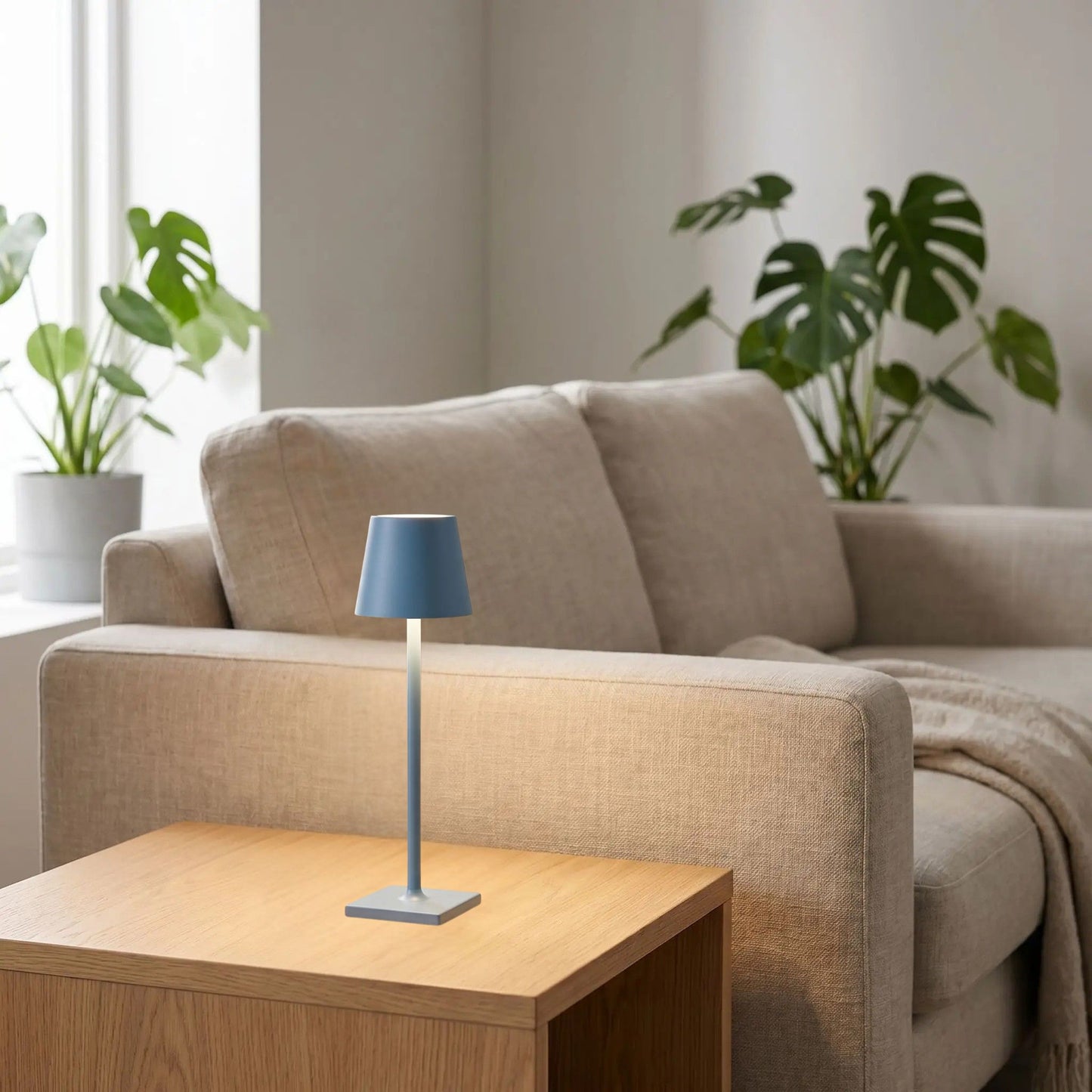 lampe sans fil bleu sejour nomade led 5w