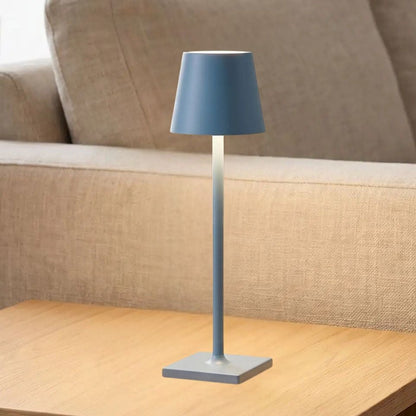 lampe sans fil bleu sejour vue rapproche nomade led 5w