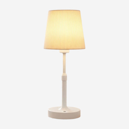 lampe sans fil couleur blanc fiche produit elegance plissee